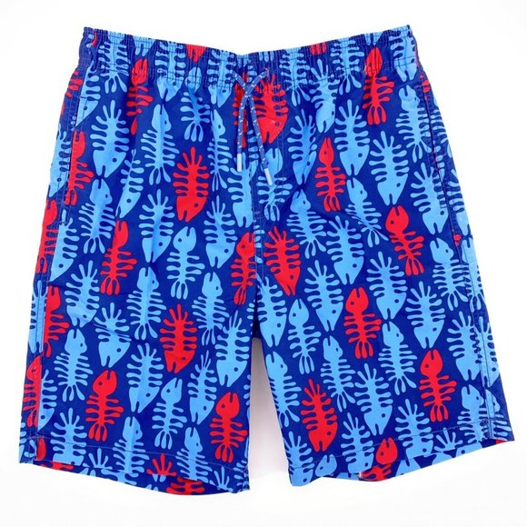 Southern Tide Other - Southern Tide Sea Shore Fish Bone Swim Trunks